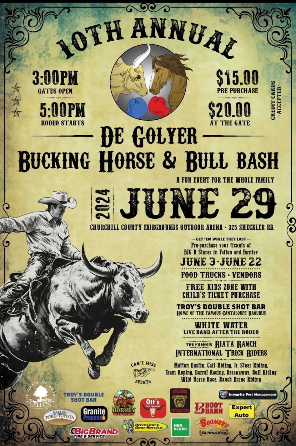 De Golyer Bucking Horse & Bull Bash - Rafter 3C Arena